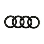 For Audi Alloy Car Steering Wheel Emblem Replaced Sticker A6 A6L A3 A4L A5 A7 A8L A1 Q6 Q7 Q8 TT S5 S7 S8 RS7 RS6 Side Decals