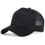 Unisex Personality Letter Embroidery Baseball Net Caps Spring Summer Outdoor Fishing Hat Adjustable Casual Hats Sunscreen Hat