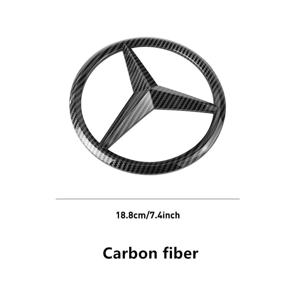 ABS Car Front Grille Badge Decal Cover Emblem for Mercedes Benz W204 W205 W210 W211 GLA GLK GLC GLE Interior Mouldings QBT-BENC