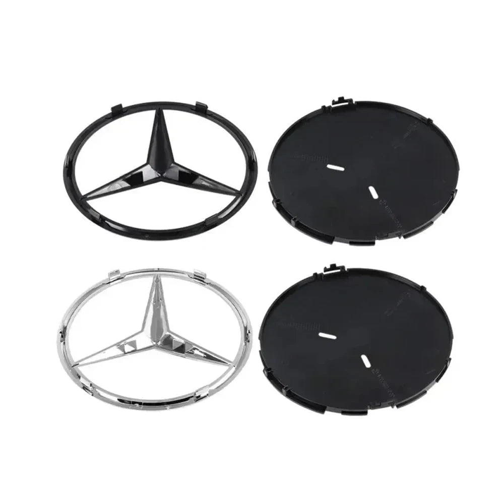 3D 185MM 205MM Front Grille Star Logo Emblem Badge Auto Accessories for Mercedes-Benz Amg C/B/E Class W205 W253 W213 GLC GLE