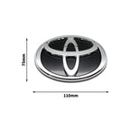 3D Car Logo Modified Car Logo Badges Front And Rear Logo Silver For Toyota Hybrid Series Prado Highlander Camry Corolla Styling