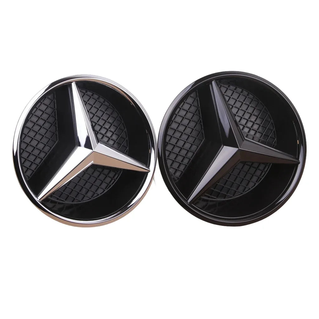 3D Star Badge Car Grill Emblem Front Logo for Mercedes Benz W204 W205 W213 X253 a B C E S CLA GLB GLC GLE GLS Vehicle Accessorie