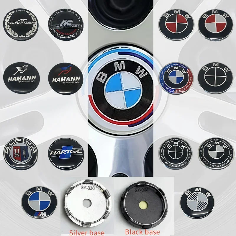 60mm-4pcs BMW hub cover tire center is suitable for hub cover replacement parts with 60mm diameter.