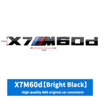 3D ABS M-Standard Sports Competition Emblem Rear Trunk Logo Sticker For BMW M1   X2 X3M X4M X5M X6M X7M Auto Modification  Badge