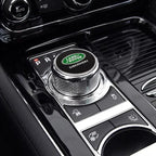 Shift Knob Decoration Metal Cover Car Console Button Sticker For Land Rover Discovery 2 3 4 Range Rover Freelander SV SVR Velar