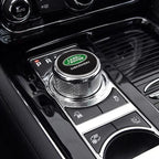 Shift Knob Decoration Metal Cover Car Console Button Sticker For Land Rover Discovery 2 3 4 Range Rover Freelander SV SVR Velar
