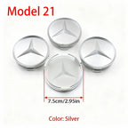 4Pcs 60mm 75mm Car Wheel Center Hub For Mercedes Benz AMG class W205 W203 GLC GLK W206 W220 W211 A180 Cap Rim Cover Accessories
