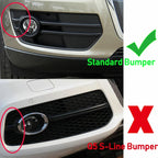 1Pair Black Honeycomb Fog Light Cover Grille for Audi Q5 8R 2009-2012 SQ5 Style