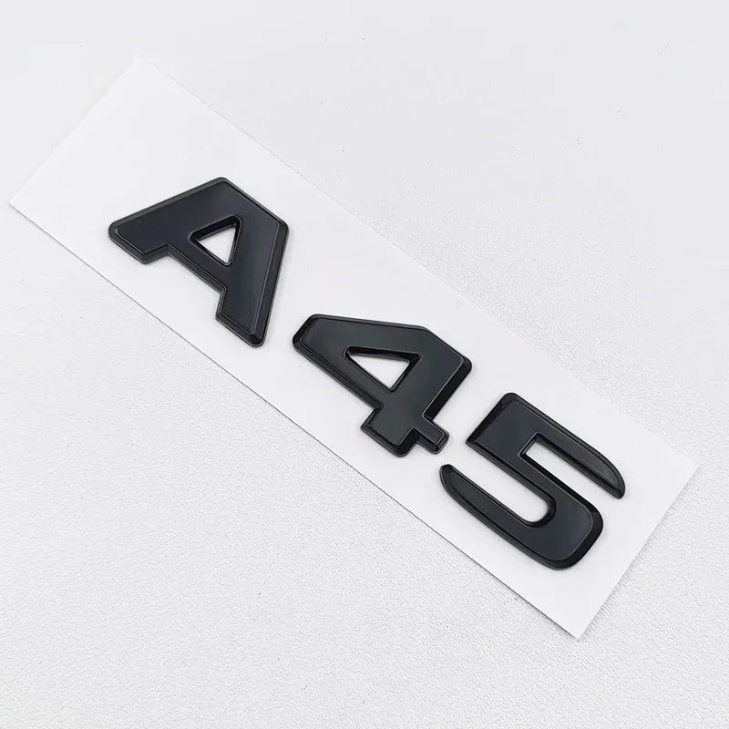 3D ABS Black A35 A45 A160 A180 A200 A250 Logo Letters 4MATIC Badge Car Rear Star Sticker AMG Emblem For Mercedes Benz
