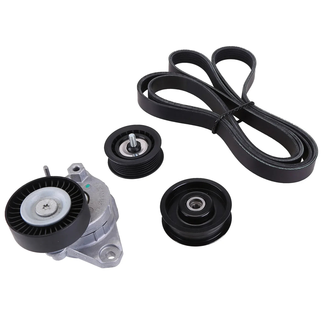 2722021419 2722000270 2722021019 For Mercedes-Benz GLK350 Drive Belt Tensioner & Idler Pulley Serpentine Belt Kit