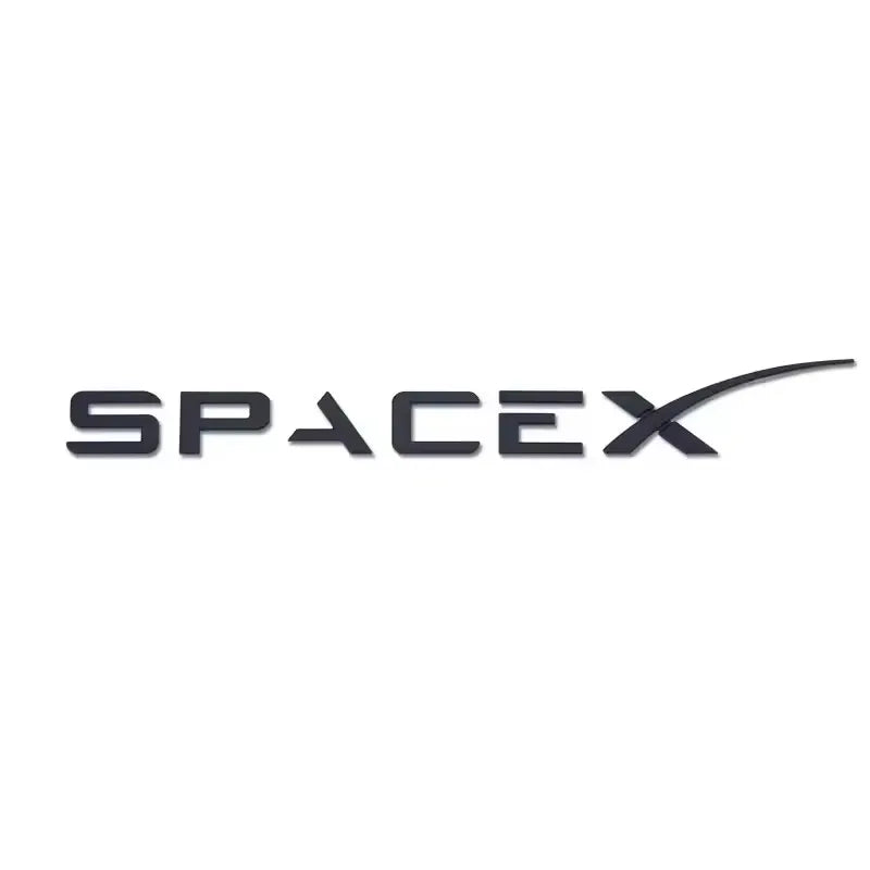 3D ABS Logo Letters Car Trunk Fender Side Badge Decal For Tesla Model Y/S/3/X Space X Emblem Sticker Accessory