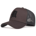 Unisex Personality Letter Embroidery Baseball Net Caps Spring Summer Outdoor Fishing Hat Adjustable Casual Hats Sunscreen Hat