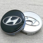 4pcs 3D 60mm For Car Metal Emblem Wheel Hub Center Cap Metal Covers For Hyundai Tucson IX35 I30 I20 Kona Coupe Veloster I40 Getz