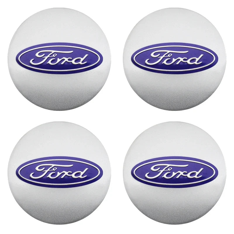 4pcs 56mm 60mm 54mm For Ford Ranger Focus Kuga Mustang Mondeo Fusion Esco Logo Car Wheel Center Hub Cap Rim Cover Emblem Sticker