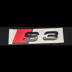 3D ABS Chrome Green Yellow Purple Blue Black Logo S3 Emblem Sticker Car Rear Trunk Badge For Audi S3 8V 8P 8L 8Y S 3 Accessories