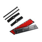3D ABS For Audi RS6 RS4 RS3 RS5 RS8 RS7 Emblem Car Front Grille Badge Logo Decoration Stickers Exterior Modification Accessories