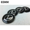 For Lexus NX200T ES250 ES300 ES350 RX350 RX400 GX300 IS300 IS400 Accessories 65MM Alloy Car Wheel Hubcap Sticker Center Cover