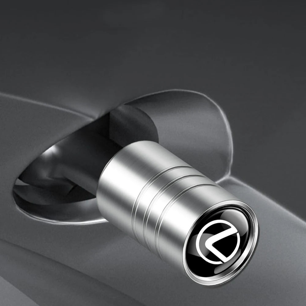 4Pcs Car Wheel Tire Air Valve Caps Stem Covers Exterior Accessories For Lexus LS LC IS350 ES300h ES300 IS250 IS220d NX350h RX LX