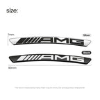 4Pcs Metal Car Wheel Hub Sticker Decorative Accessories For Mercedes Benz AMG GLE GLC W205 W206 W203 W204 W210 W212 W213