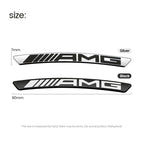 4Pcs Metal Car Wheel Hub Sticker Decorative Accessories For Mercedes Benz AMG GLE GLC W205 W206 W203 W204 W210 W212 W213