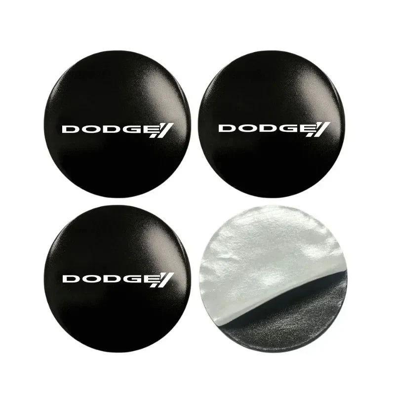 Emblem Sticker Car Wheel Hub Center Cover Caps Badge Sticker for Dodge CHALLENGER DART NITRO RAM SRT SXT Decorative stickers
