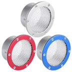 Car Air Vent Racing Intake Bumper Vent Inlet Duct Cold Air Filter Dust Air Duct Grille 3inch Universal  For Benz BMW Audi