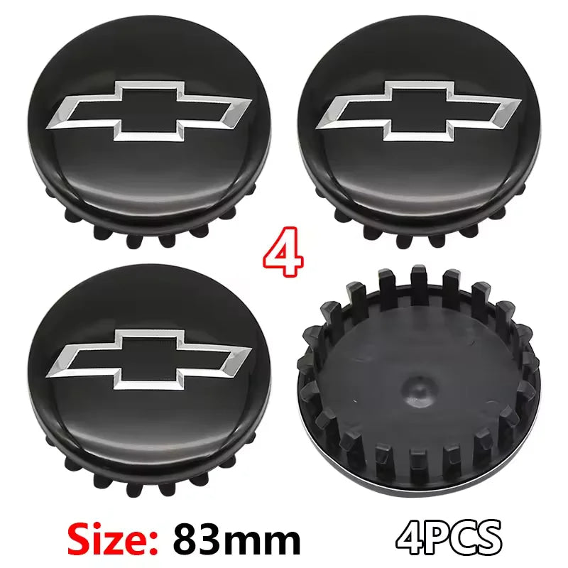 4PCS ABS Car Wheel Center Covers Hub Caps Badge For Chevrolet Malibu AVEO Corvette CRUZE EQUINOx IMPALA LACETTI TRAX ORLANDO