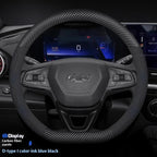 For Chevrolet Cruze Bolt Aveo Spark Onix capti Cavalier Carbon fiber Suede Microfiber Car Steering Wheel Cover Auto Accessories