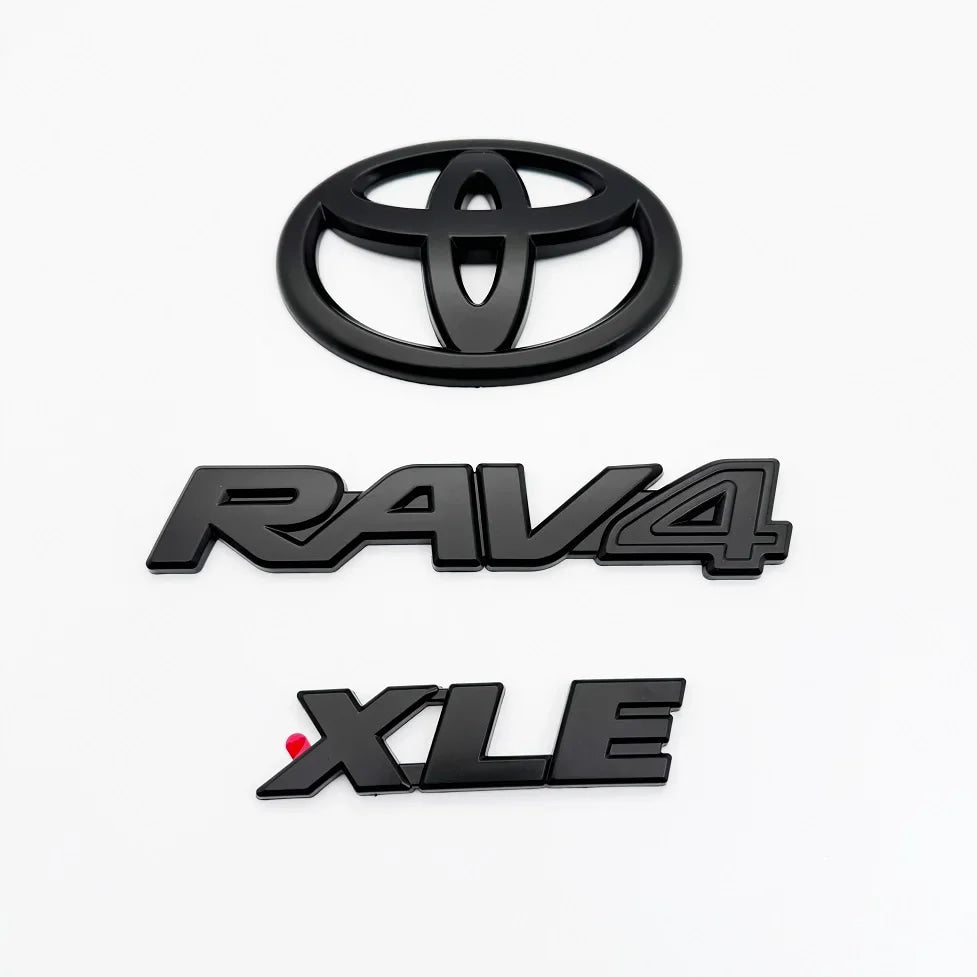 Overlays NEW 2019-2024 Suitable for Toyota Rav4 XLE XSE AWD Hybrid Matte Blackout Emblems Kits