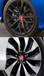 4pcs 56mm 60mm 65mm Car Wheel Center Covers Badge Sticker Stickers For Honda Civic XR-V HR-V Accord Odyssey CRV Insight Fit