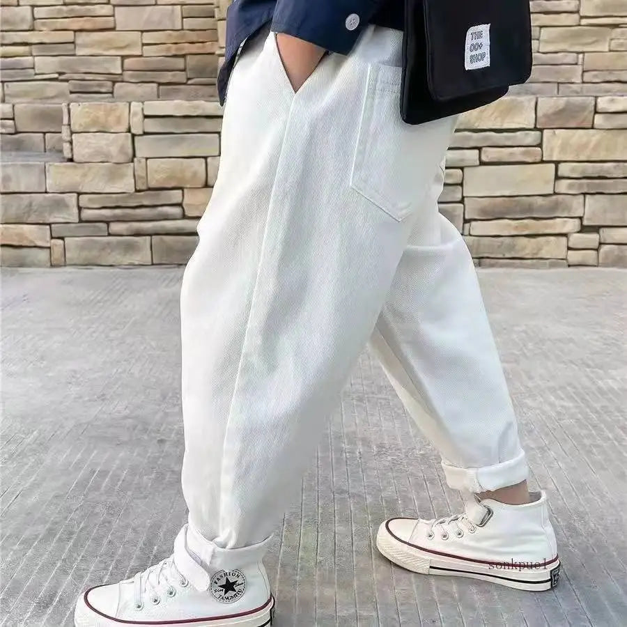Baby Boys Pants Spring Autumn Cotton Kids Boy Girl Loose Pants Cargo Pants Children's Casual Sports Trousers