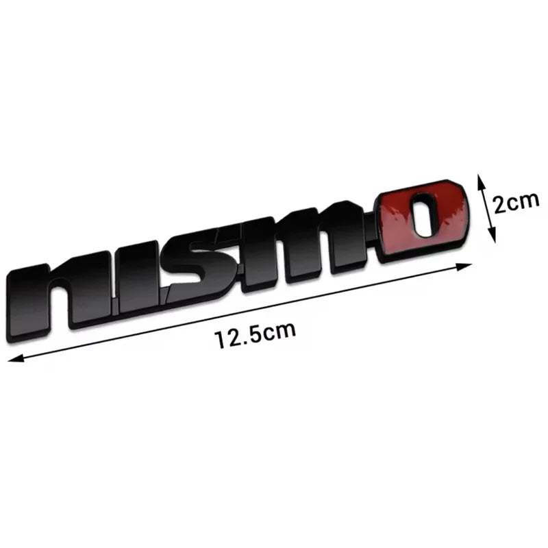 3D Metal Car Front Grille Emblem NISMO  Logo Decal For Nissan X-trail Qashqai Note Juke Sentra Patrol Car Styling Accessories