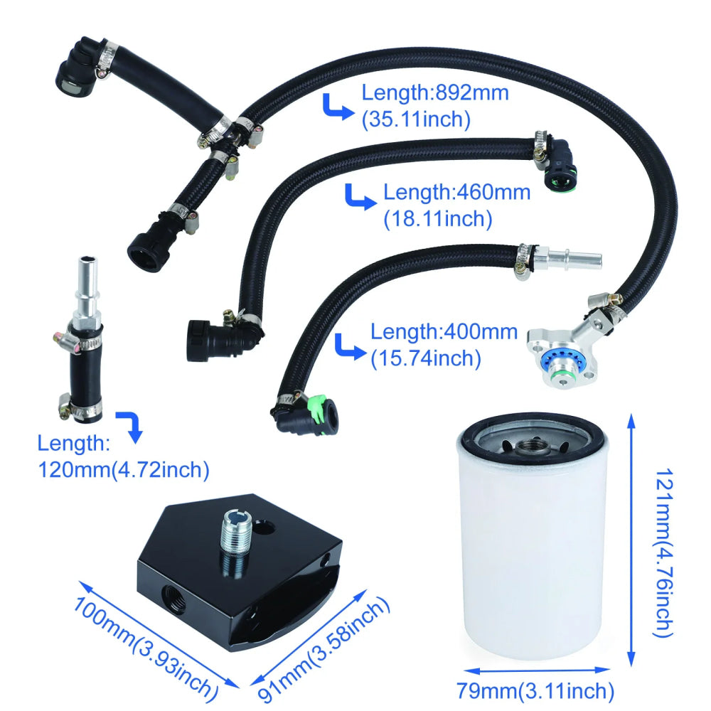 CNPEED Diesel CP4 Bypass Kit Ford F-250 6,7 L Powerstroke 2011-2022 Ford F-350 6,7 L Powerstroke 2011-2022 CP4-6.7F-BP-G2.1