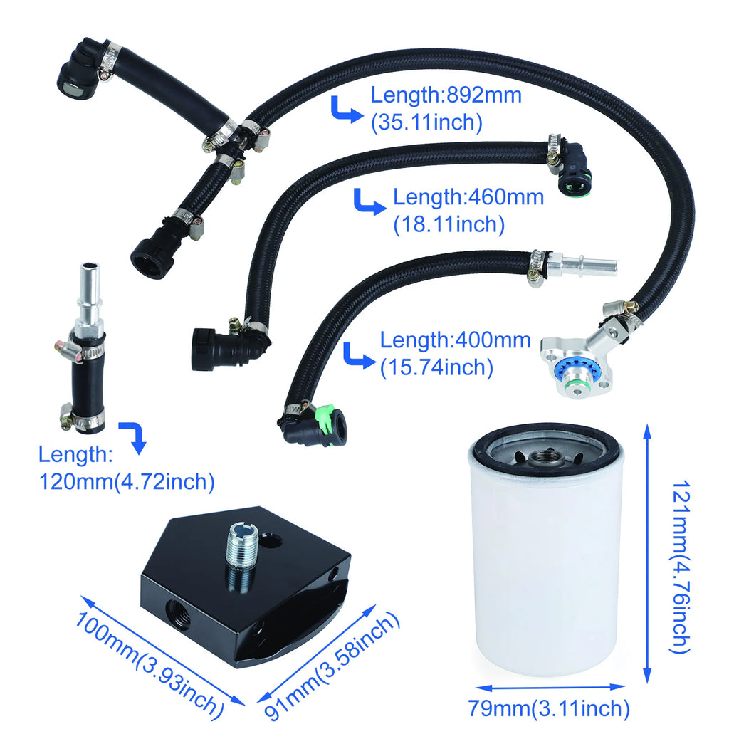 CNPEED Diesel CP4 Bypass Kit Ford F-250 6,7 L Powerstroke 2011-2022 Ford F-350 6,7 L Powerstroke 2011-2022 CP4-6.7F-BP-G2.1