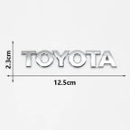3D ABS TOYOTA Letters Emblem Rear Trunk Badge Logo Nameplate Sticker Black Chrome For Hilux Highlander Yaris RAV4 Camry Corolla