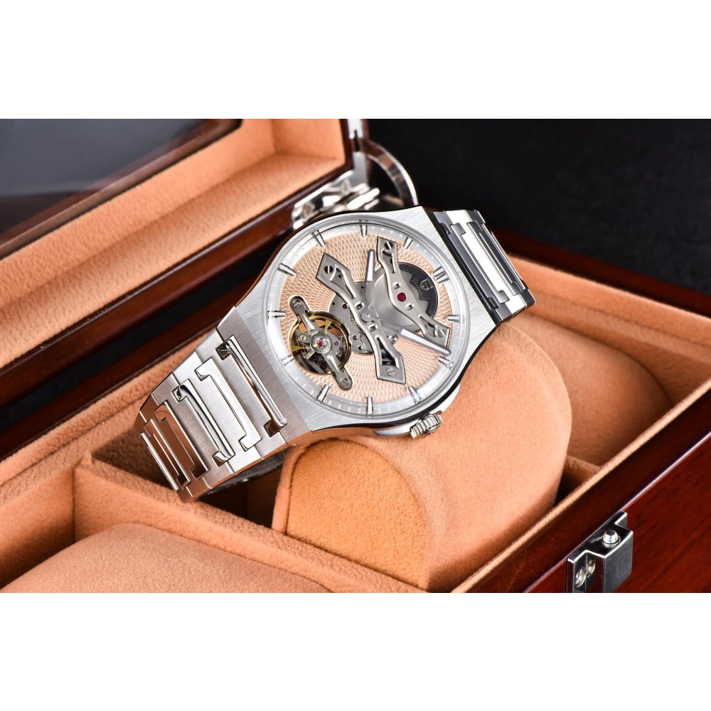 PAGANI DESIGN New 42MM Hollow Tourbillon Luxury Men Mechanical Watch Sapphire Glass Automatic Watches For Men Relojes hombres