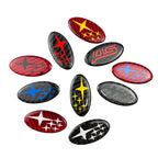 For Subaru Forester XV Outback Impreza Legacy STI WRX BRZ Tribeca Car Steering Wheel Emblem Badge Decals Styling Accessories