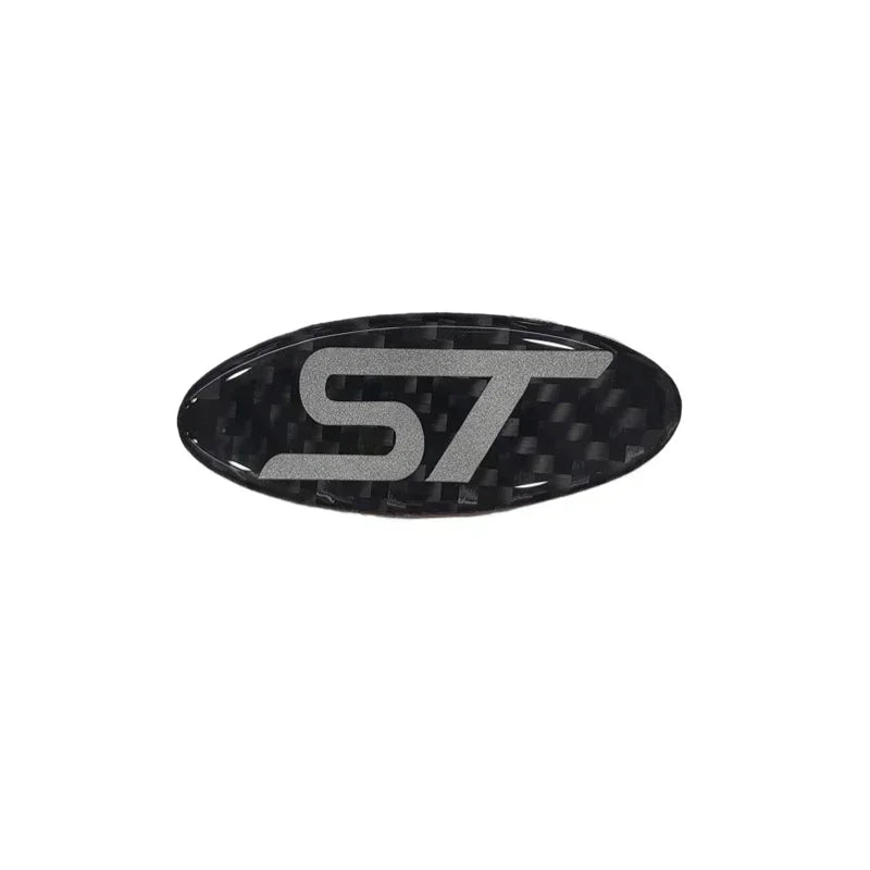 Ford Carbon Fiber Steering Wheel Sticker Emblem Logo Car Interior Accessory For Escape Edge Focus Ranger Kuga Mondeo Fiesta