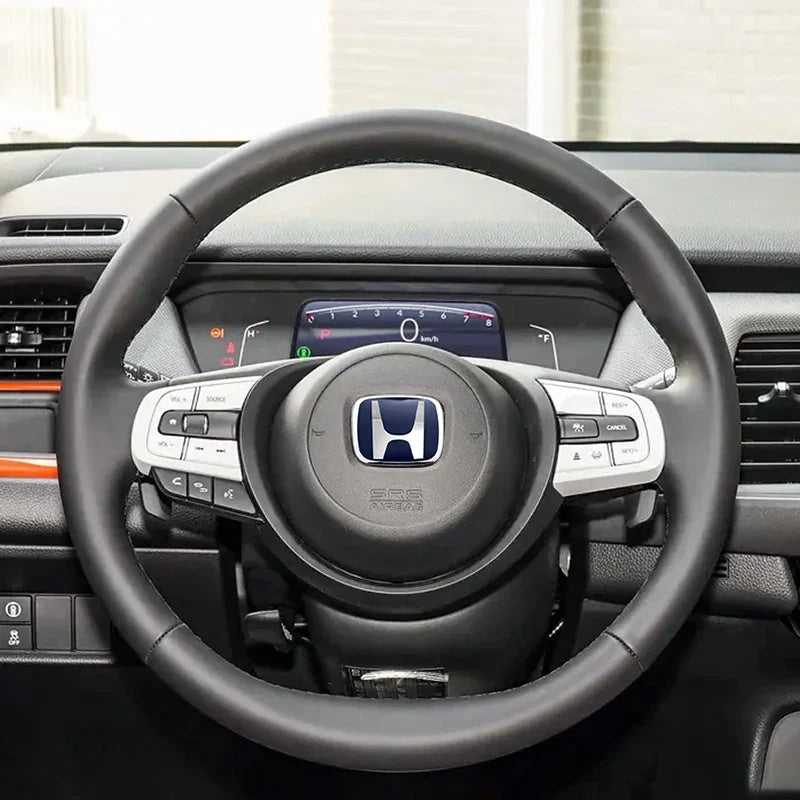 Car Steering Wheel Emblem H-Sticker For Honda Civic Accord City CRV Jade Fit Odyssey Hybrid Red Black Blue Interior Modification