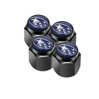 Car Wheel Tire Valve Stem Caps Air Cover with Wrench for Subaru Forester Ascent BRZ STI Exiga Legacy Outback Tribeca WRC WRX XV