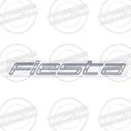 Metal 3D For Ford Fiesta Edge Badge Letter Logo Car Rear Trunk Body Sticker Emblem Glossy Black Accessories