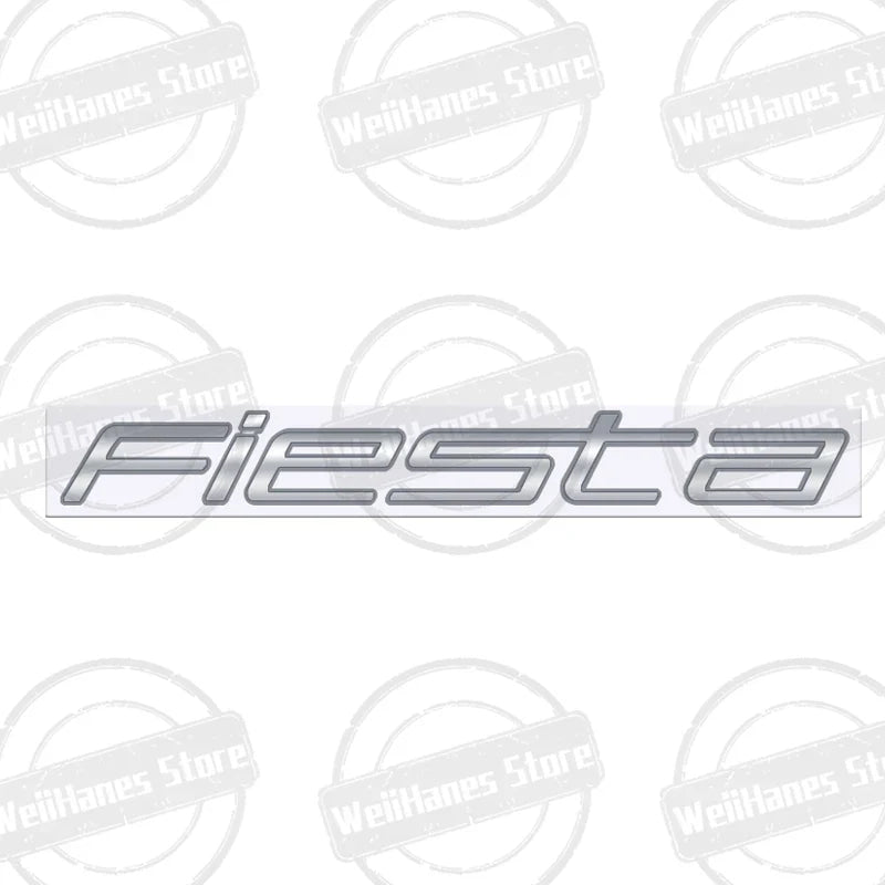 Metal 3D For Ford Fiesta Edge Badge Letter Logo Car Rear Trunk Body Sticker Emblem Glossy Black Accessories