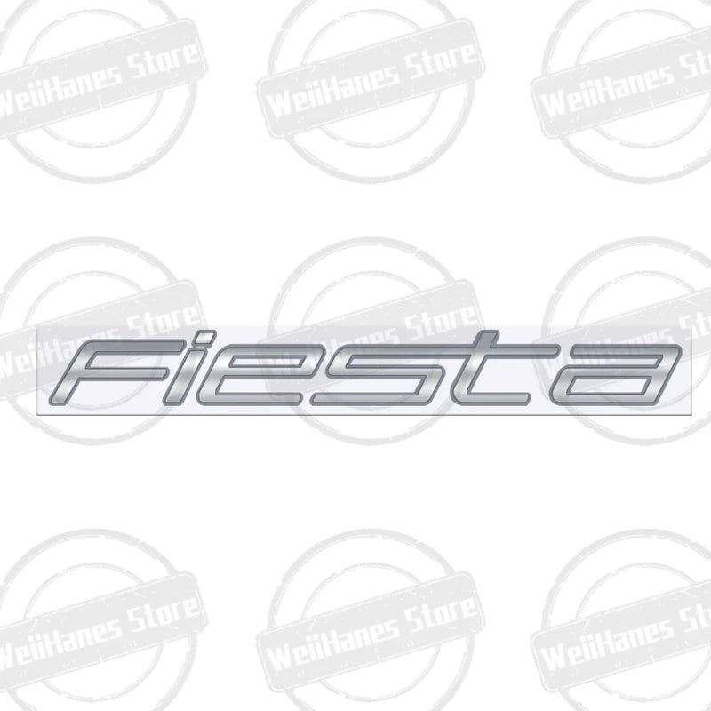 Metal 3D For Ford Fiesta Edge Badge Letter Logo Car Rear Trunk Body Sticker Emblem Glossy Black Accessories