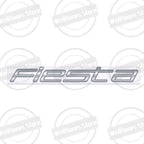 Metal 3D For Ford Fiesta Edge Badge Letter Logo Car Rear Trunk Body Sticker Emblem Glossy Black Accessories