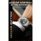 BINBOND Luxury Men Quartz Watches Fashion Concept Decorative Dial Casual Military Sports Wristwatch Waterproof Men's Clock