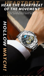 BINBOND Luxury Men Quartz Watches Fashion Concept Decorative Dial Casual Military Sports Wristwatch Waterproof Men's Clock