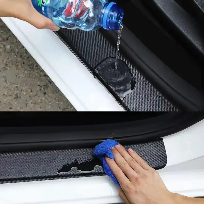 Car Door Trunk Sill Protective Strip Threshold Anti Scratch Sticker for Audi sline A4 B7 B8 B9 A3 8P 8V 8L A5 A6 Q3 Accessories