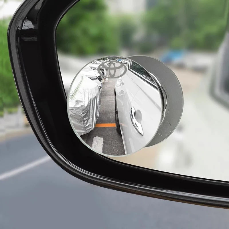 Car exterior annual inspection stickers Car Rearview Rain Eyebrow Blind Spot Mirror Small Round Mirror For Toyota