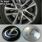 For Lexus NX200T ES250 ES300 ES350 RX350 RX400 GX300 IS300 IS400 Accessories 65MM Alloy Car Wheel Hubcap Sticker Center Cover