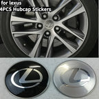 For Lexus NX200T ES250 ES300 ES350 RX350 RX400 GX300 IS300 IS400 Accessories 65MM Alloy Car Wheel Hubcap Sticker Center Cover